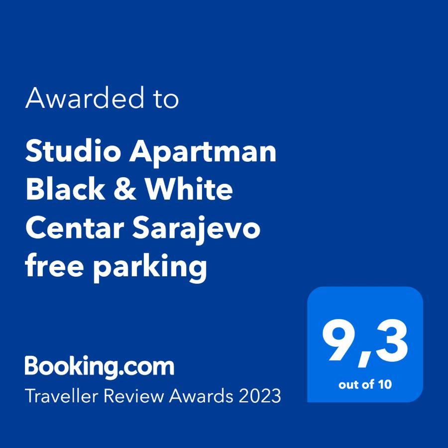 Studio Apartman Black & White Centar Sarajevo Free Parking Bagian luar foto